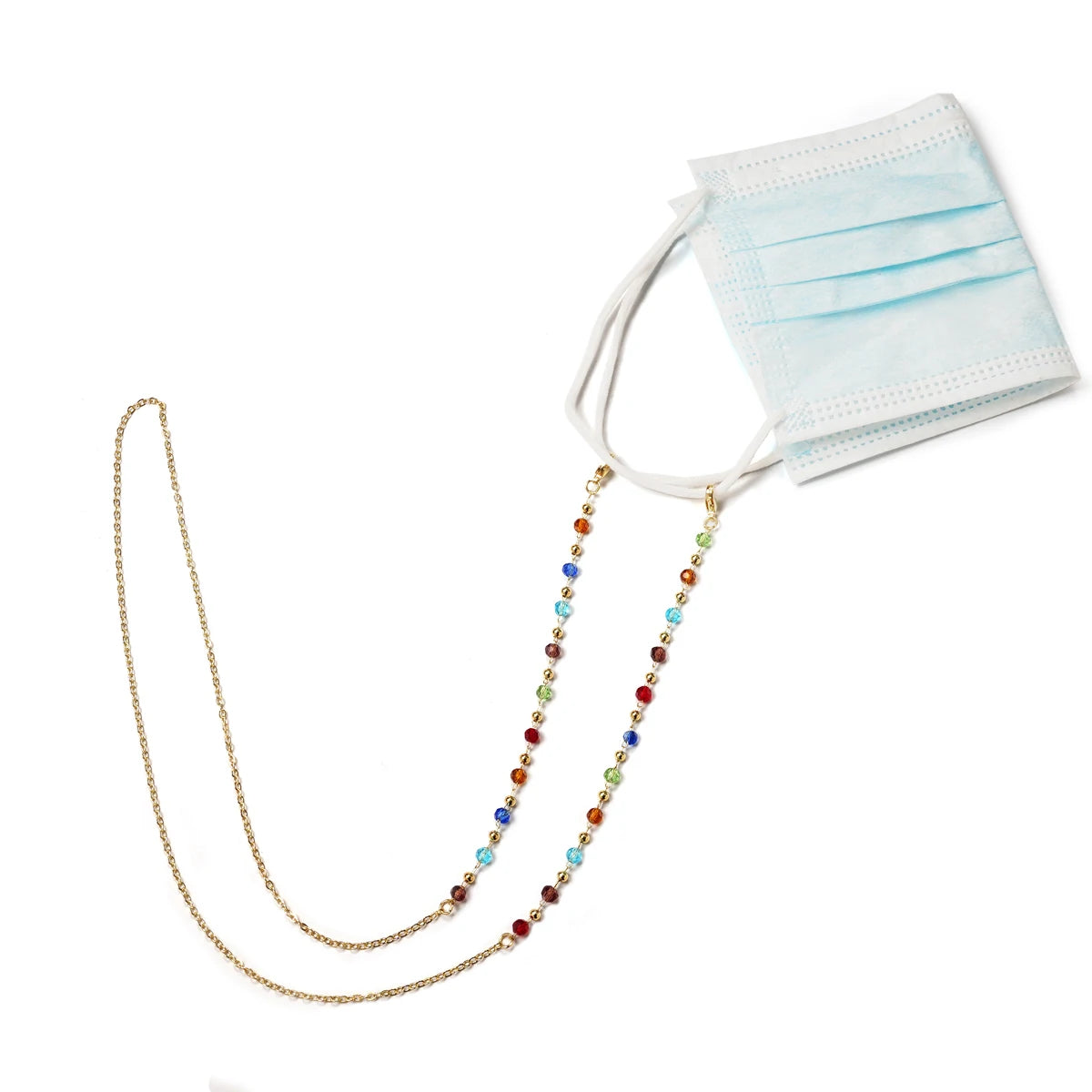 💎 Chaîne Lunettes Perles Élégante