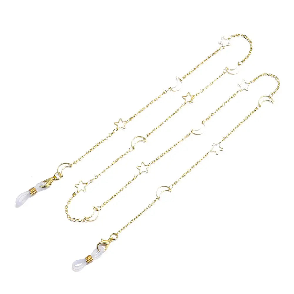 ✨ Chaîne Lunettes Étoiles Perles