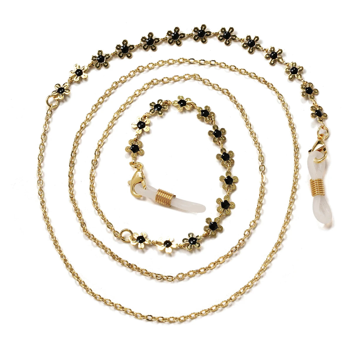 💎 Chaîne Lunettes Perles Élégante