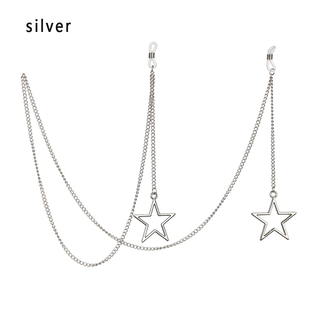 ✨ Chaîne Lunettes Étoiles Perles