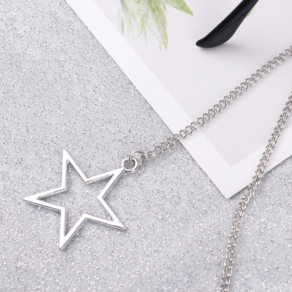 ✨ Chaîne Lunettes Étoiles Perles