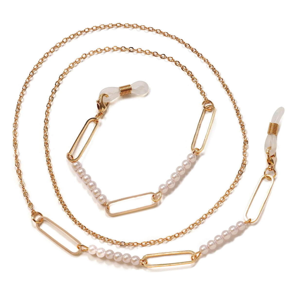 💎 Chaîne Lunettes Perles Élégante