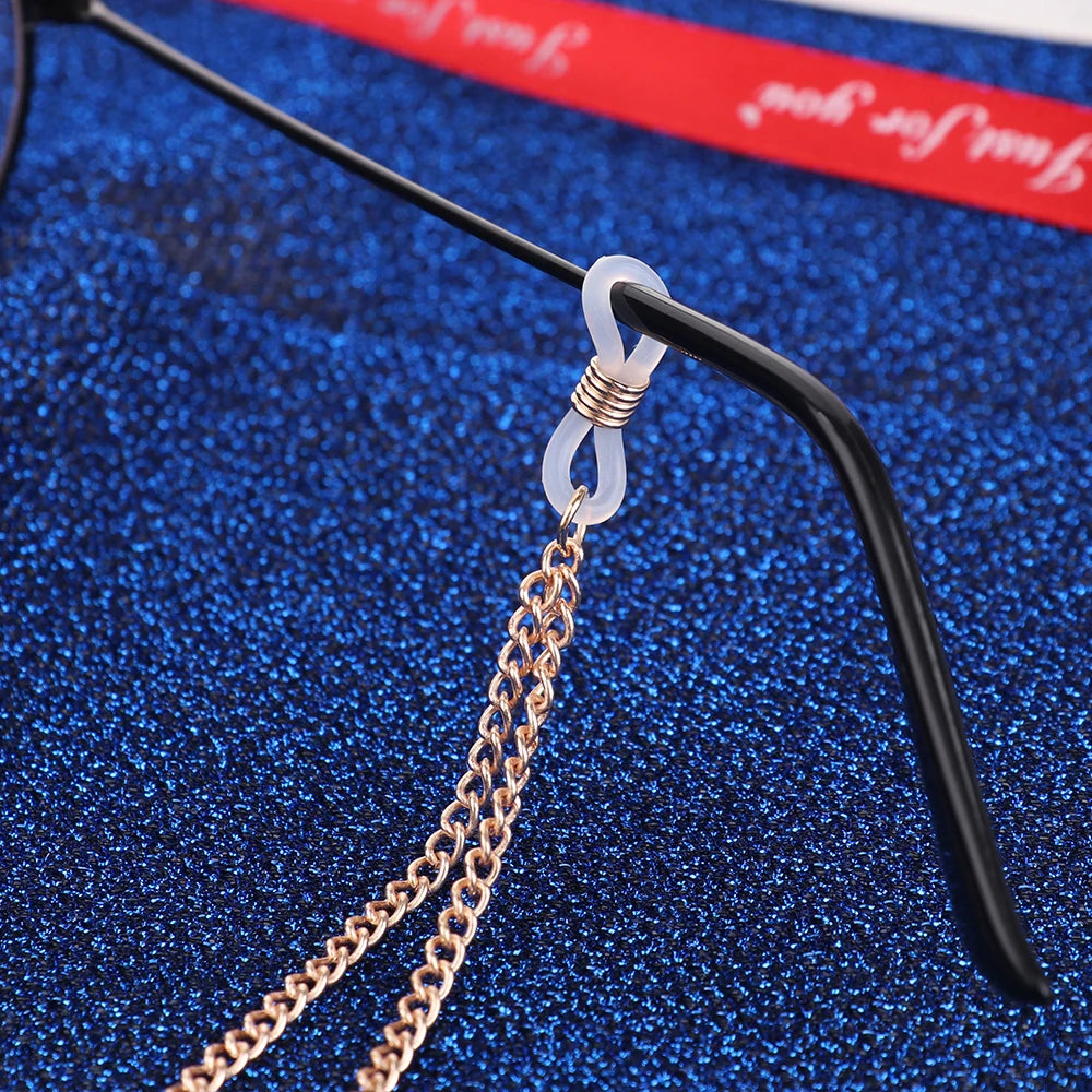 ✨ Chaîne Lunettes Étoiles Perles
