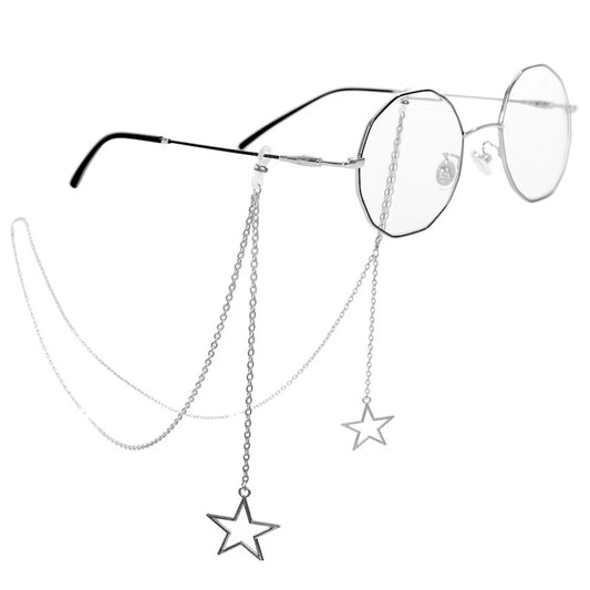 ✨ Chaîne Lunettes Étoiles Perles