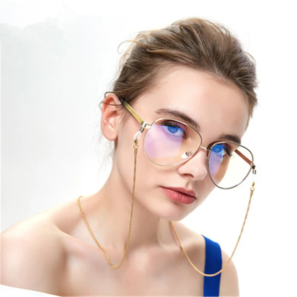 ✨ Chaîne Lunettes Étoiles Perles