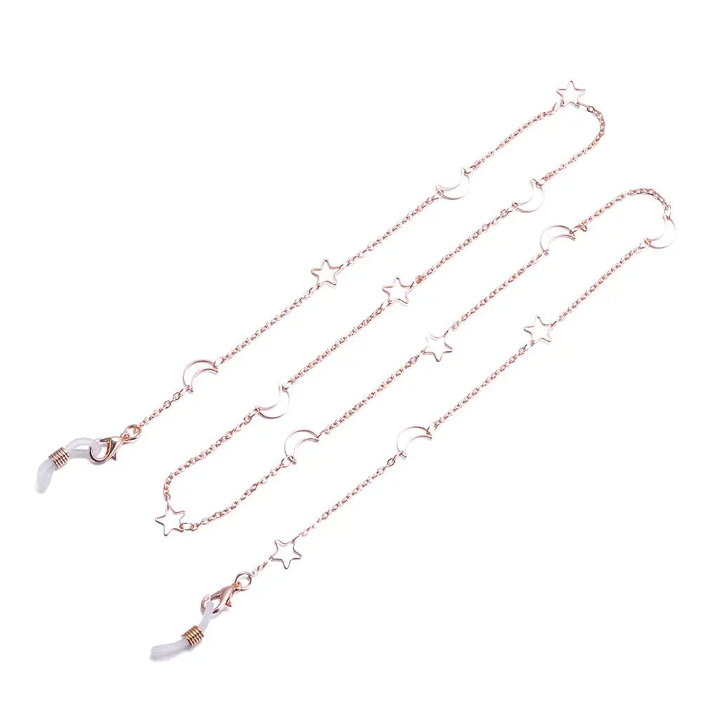 ✨ Chaîne Lunettes Étoiles Perles